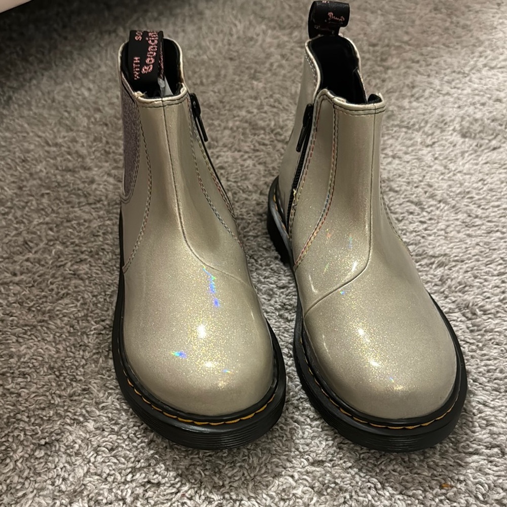 Dr. Martens Silver Shoes